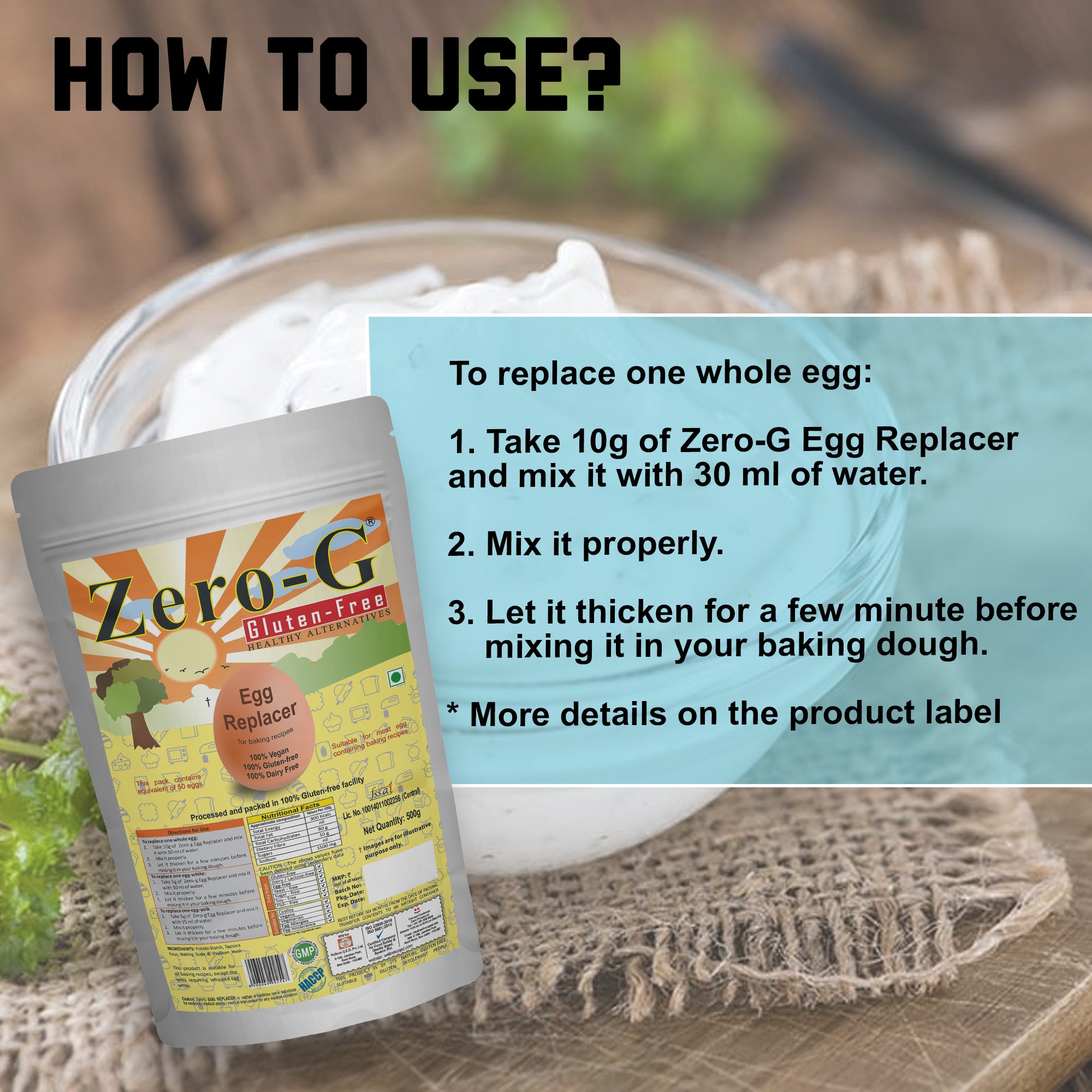 Zero-G Egg Replacer - 500g