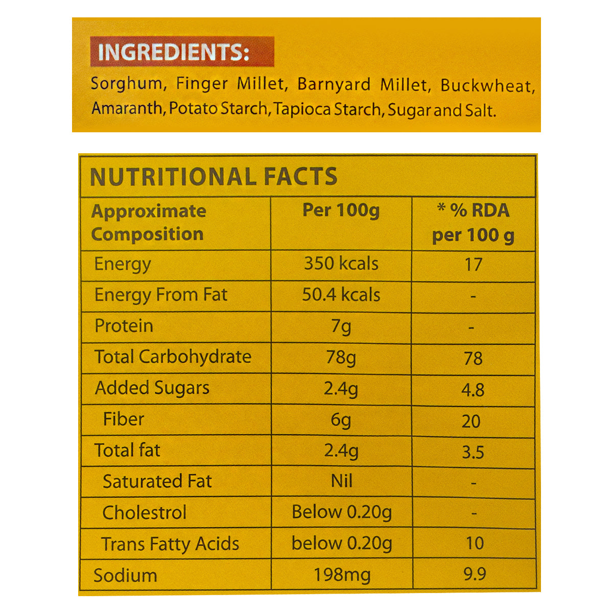 Zero-G Millet Bread Mix (500 g)