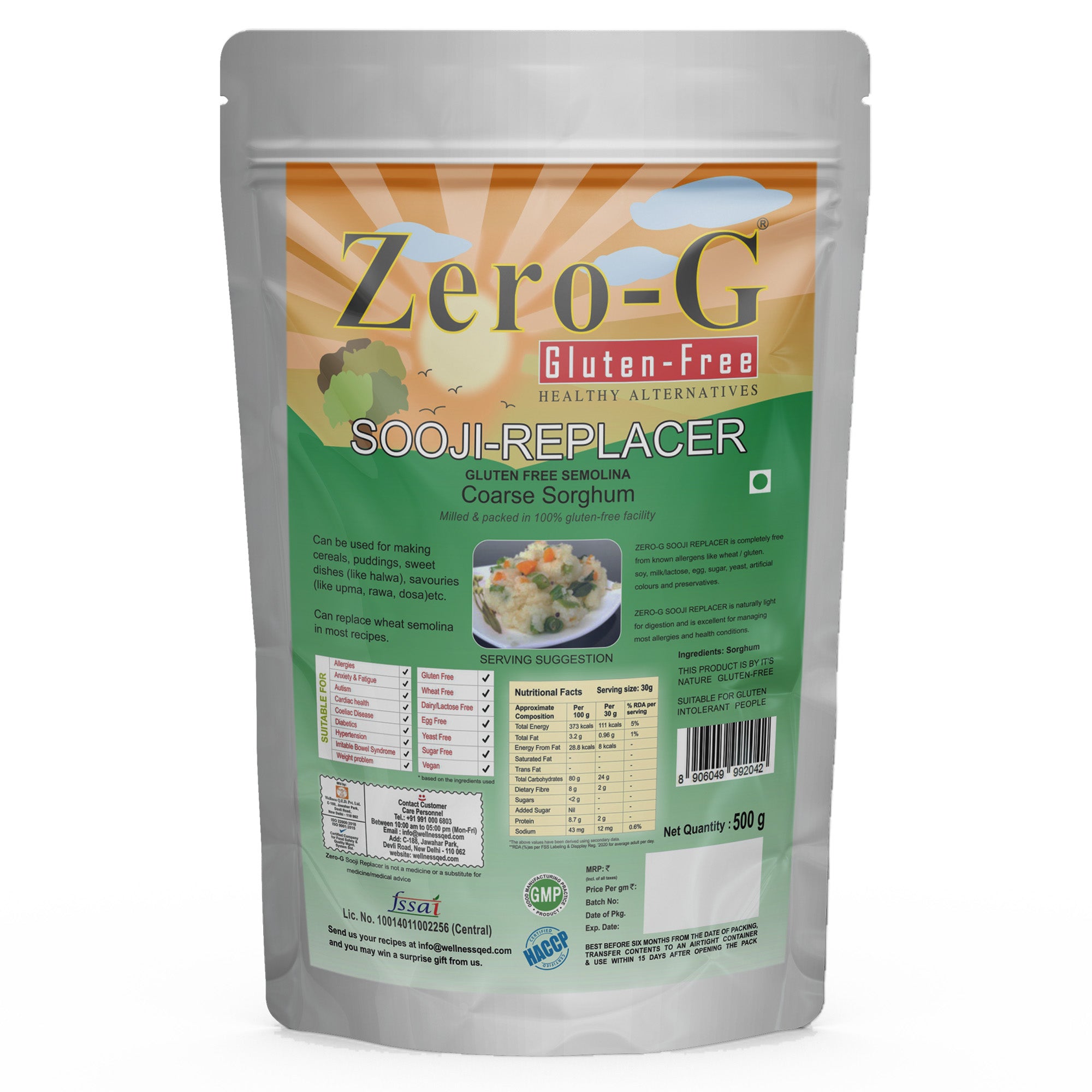 Zero-G Sooji-Replacer - 500g