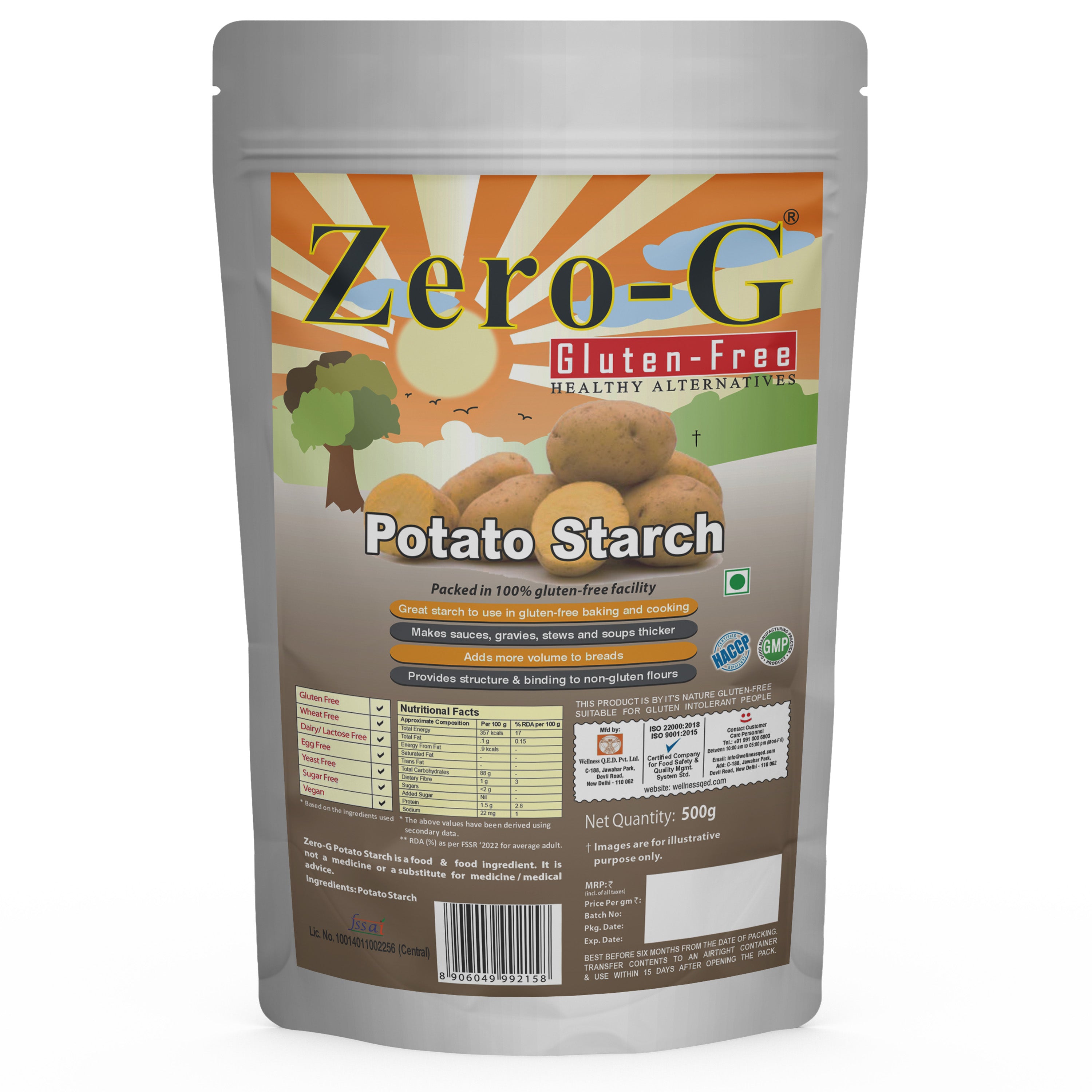 Zero-G Potato Starch - 500g