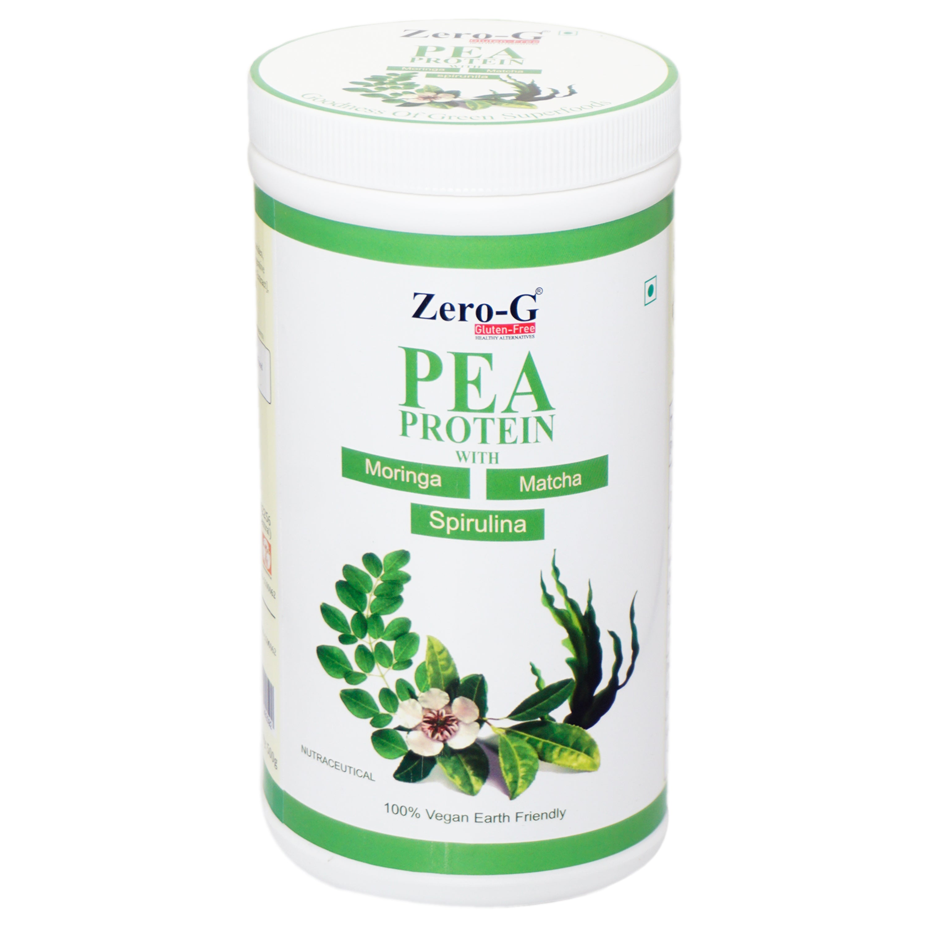 Zero-G Pea Protein with Moringa, Matcha & Sprirulina - 500g