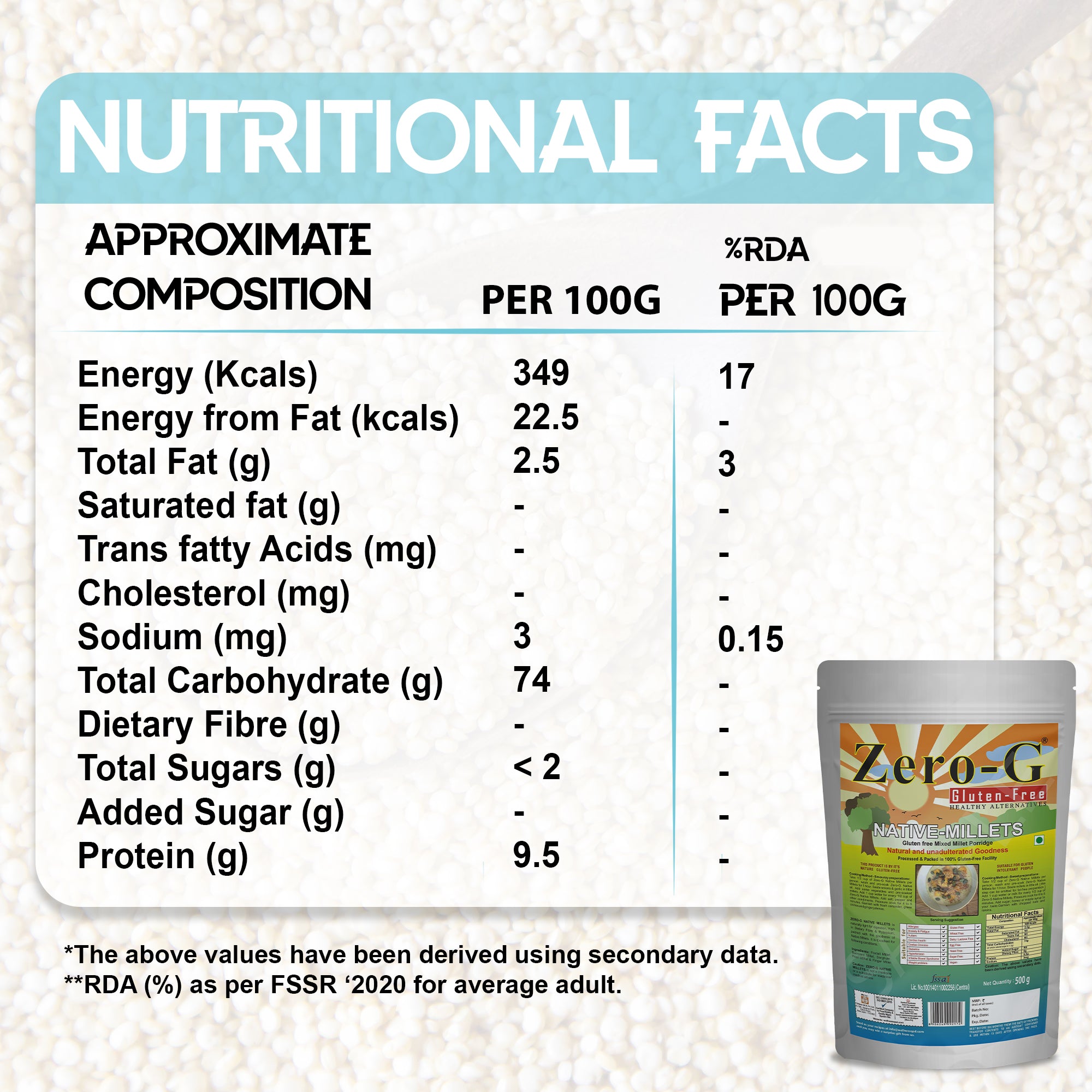 Zero-G Native Millets - 500g