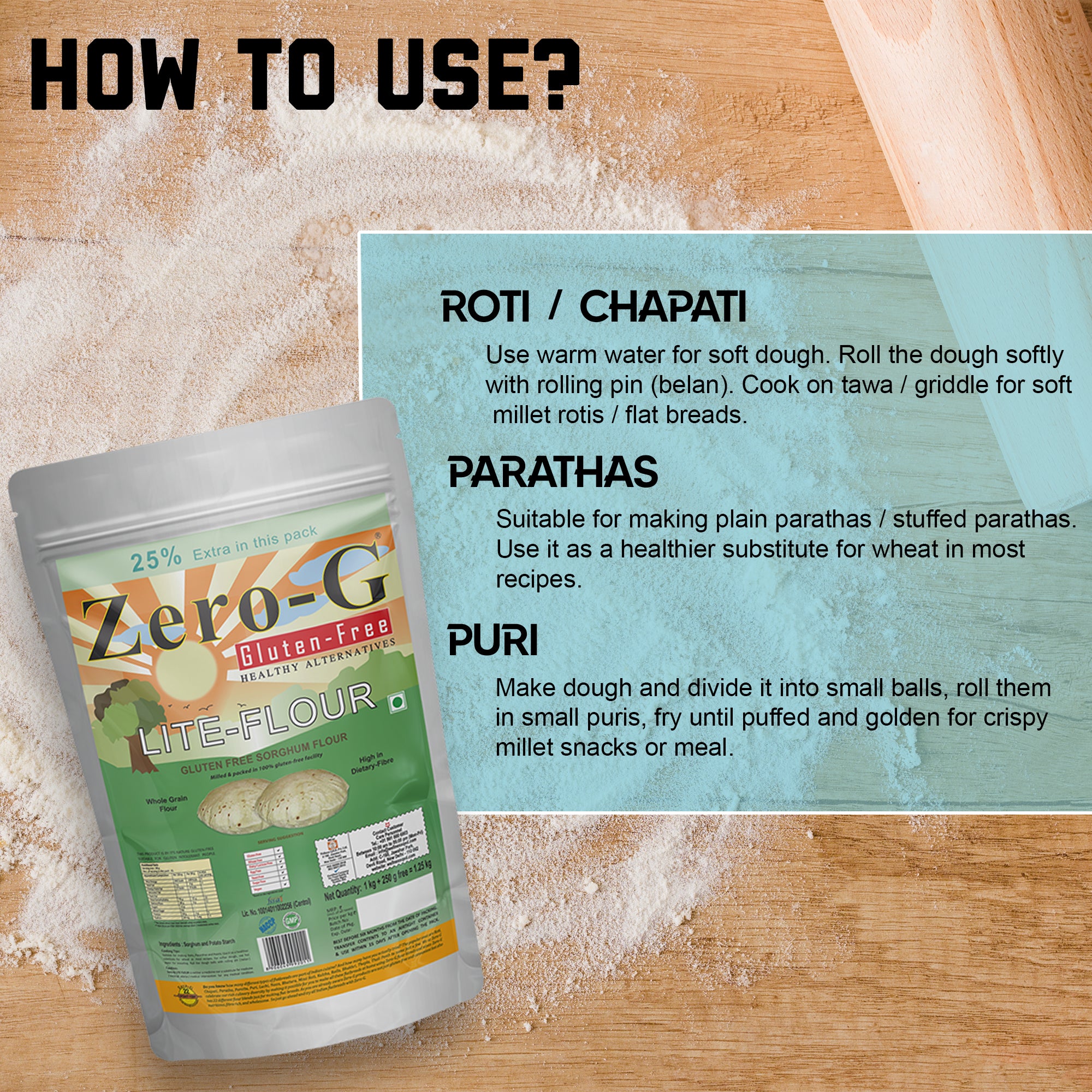 Zero-G Lite Flour - 1.25 kg