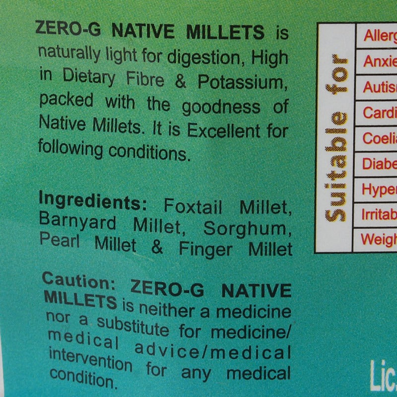 Zero-G Native Millets